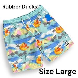 Neff M VOLLEY HOT TUB DUCK BLUCO Size Large Mint